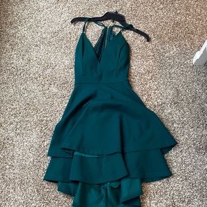 Emerald green homecoming dress